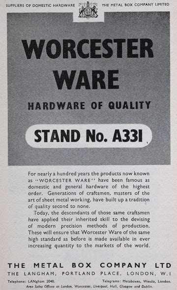 metal box worcester|metal box company history.